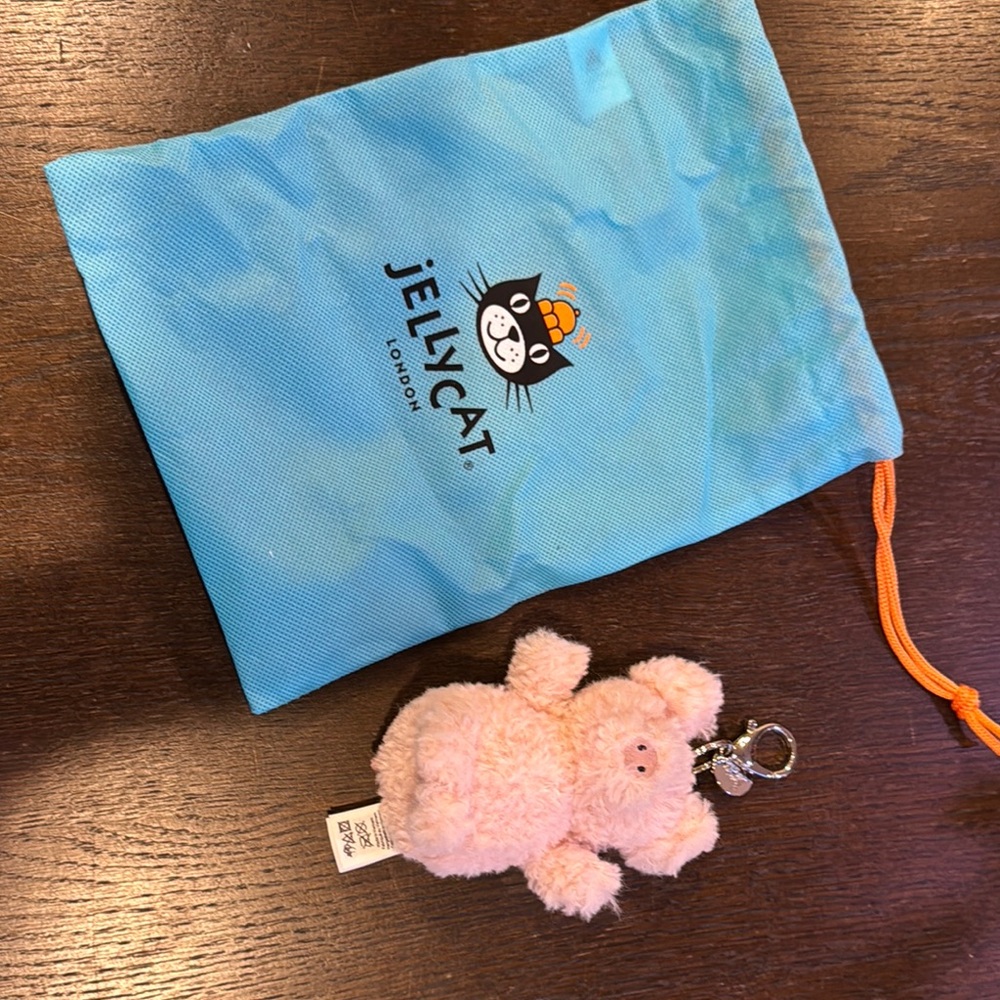 Jellycat Pink Pig Keychain